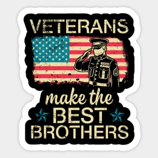 US American Veterans Make The Best Brothers Sisters Cousin Sticker